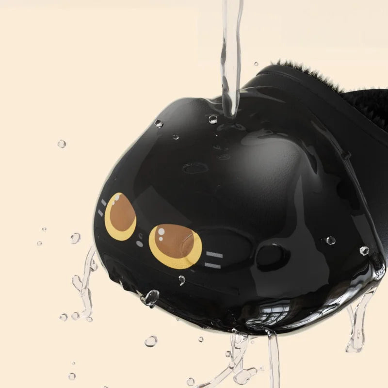 Purr Prints Plush Paw Waterproof Clogs