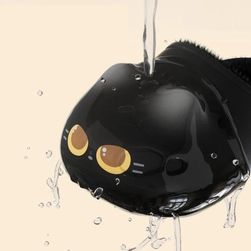 Purr Prints Plush Paw Waterproof Clogs