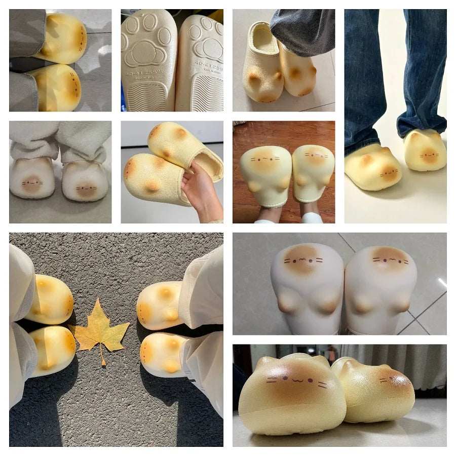 Purr Prints Plush Paw Waterproof Clogs