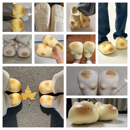 Purr Prints Plush Paw Waterproof Clogs