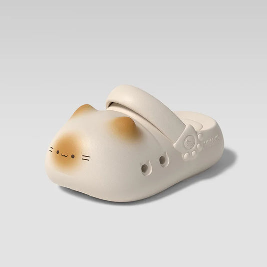 Purr Prints Plush Paw Waterproof Clogs With Cat Paw Prints For Women