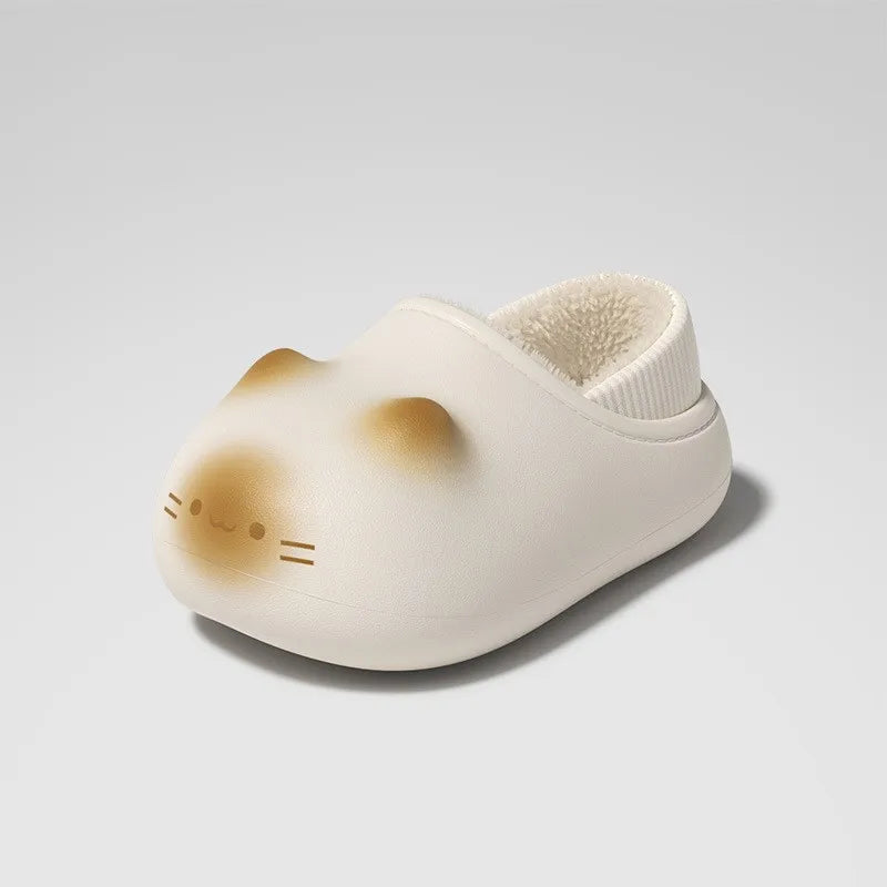 Purr Prints Plush Paw Waterproof Clogs